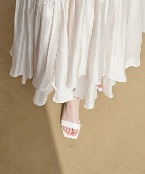 MIELI INVARIANT（ミエリインヴァリアント）の「Aurora Tiered Color SK（スカート・レディース・パープル系その他/ブラック/ライラック/ホワイト系その他/ホワイト系その他2/カーキ・FREE）」の21枚目の写真