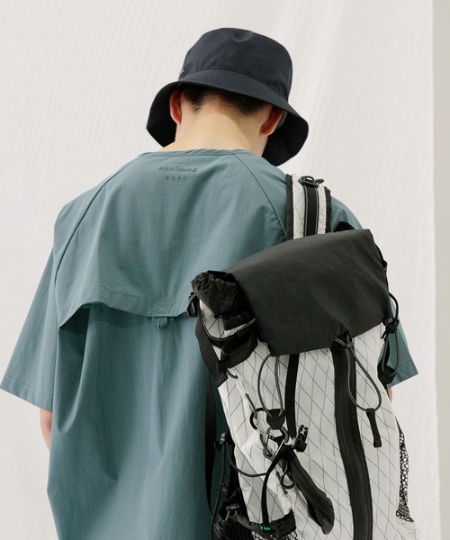 WILD THINGS（ワイルドシングス）の「『UVカット』『別注』WILDTHINGS×EKAL　エラスティックナイロンTシャツ（Tシャツ/カットソー・メンズ・ブラック/ブルーグレー/オリーブ・MEDIUM/LARGE）」の16枚目の写真