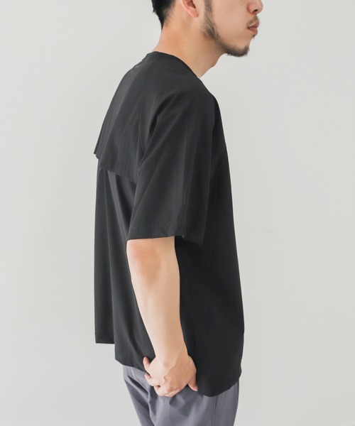 WILD THINGS（ワイルドシングス）の「『UVカット』『別注』WILDTHINGS×EKAL　エラスティックナイロンTシャツ（Tシャツ/カットソー・メンズ・ブラック/ブルーグレー/オリーブ・MEDIUM/LARGE）」の18枚目の写真