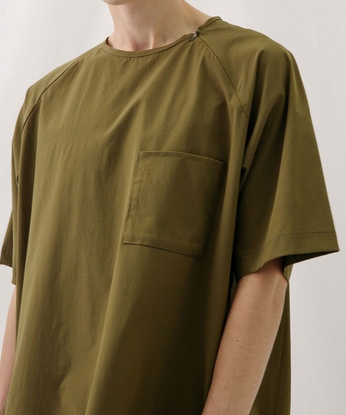 WILD THINGS（ワイルドシングス）の「『UVカット』『別注』WILDTHINGS×EKAL　エラスティックナイロンTシャツ（Tシャツ/カットソー・メンズ・ブラック/ブルーグレー/オリーブ・MEDIUM/LARGE）」の19枚目の写真