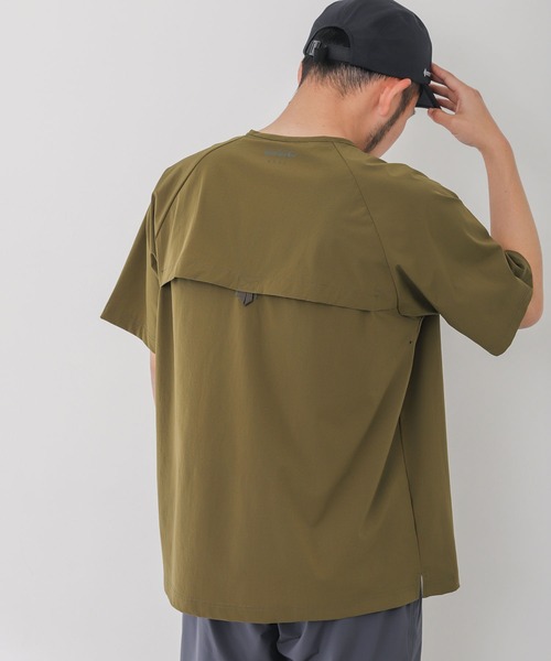 WILD THINGS（ワイルドシングス）の「『UVカット』『別注』WILDTHINGS×EKAL　エラスティックナイロンTシャツ（Tシャツ/カットソー・メンズ・ブラック/ブルーグレー/オリーブ・MEDIUM/LARGE）」の15枚目の写真