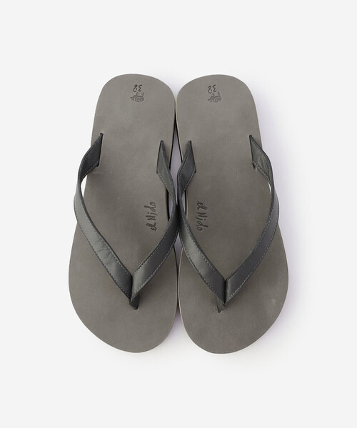 EL NIDO FLIPS（エルニドフリップス）の「el nido flips | 〈別注〉ビーチサンダル WOMEN（サンダル・レディース・グレー/ブラック/ベージュ・38/37/36）」の4枚目の写真