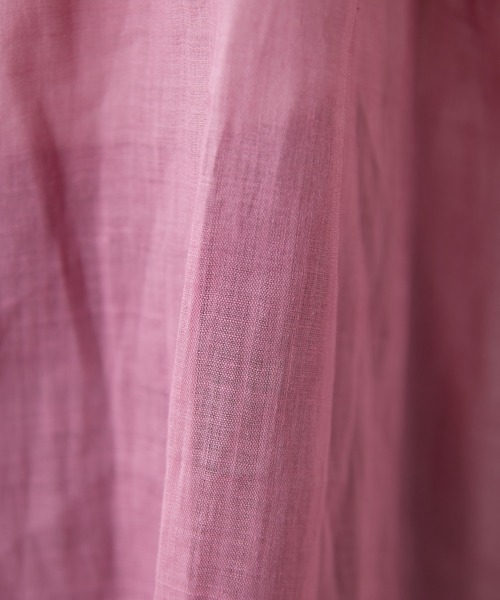 COLLAGE GALLARDAGALANTE（コラージュガリャルダガランテ）の「シアーラミー2WAYフレンチスリーブブラウス/WEB限定（シャツ/ブラウス・レディース・ピンク/サックスブルー/ブラック/ホワイト・FREE）」の18枚目の写真