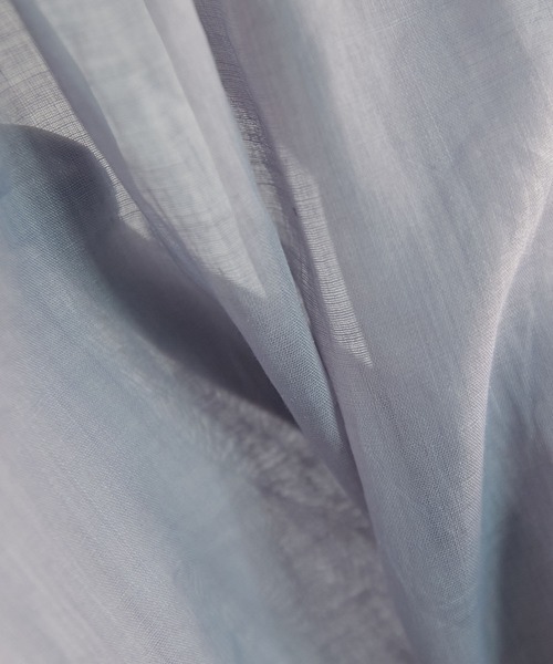 COLLAGE GALLARDAGALANTE（コラージュガリャルダガランテ）の「シアーラミー2WAYフレンチスリーブブラウス/WEB限定（シャツ/ブラウス・レディース・ピンク/サックスブルー/ブラック/ホワイト・FREE）」の17枚目の写真