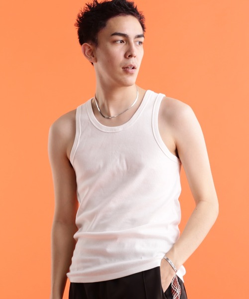 schott（ショット）の「Schott/ショット/TANK TOP PACK/タンクトップ パック（タンクトップ・メンズ・ブラック/チャコール/グレー/ホワイト系2・XL/L/M/2XL）」の2枚目の写真