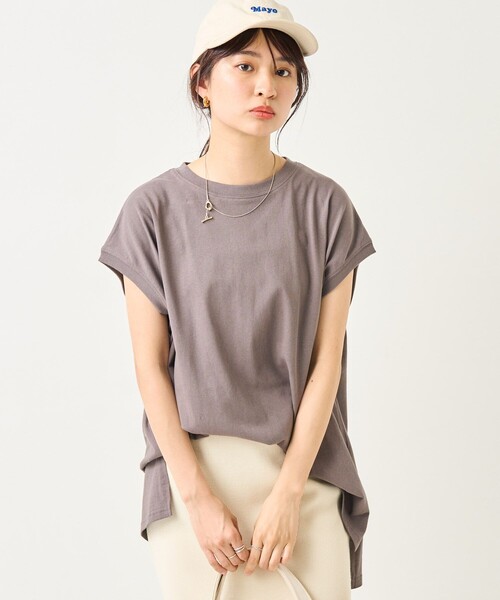プリーツプリーズ　半袖Tシャツ　フレンチスリーブ　カットソー ✨イッセイミヤケ✨プリーツプリーズ✨フレンチスリーブ