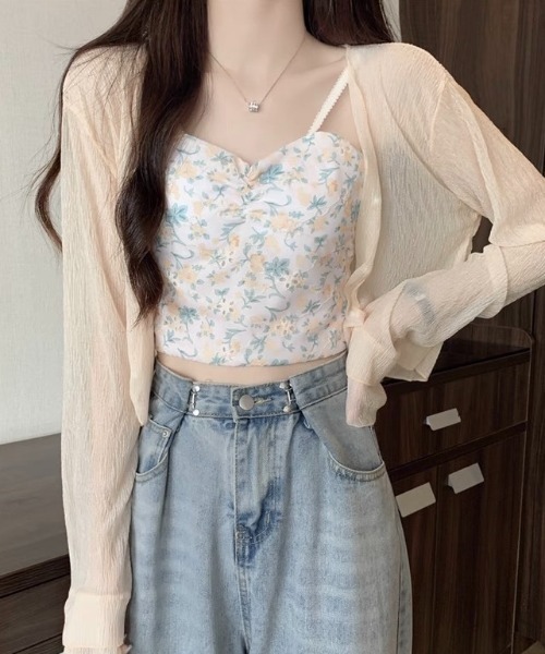 美品✨2023年✨M'S GRACY✨カーディガン　ボレロ　パールボタン　七分袖 美品✨2023年✨M'S GRACY✨カーディガン ボレロ パールボタン 七分袖