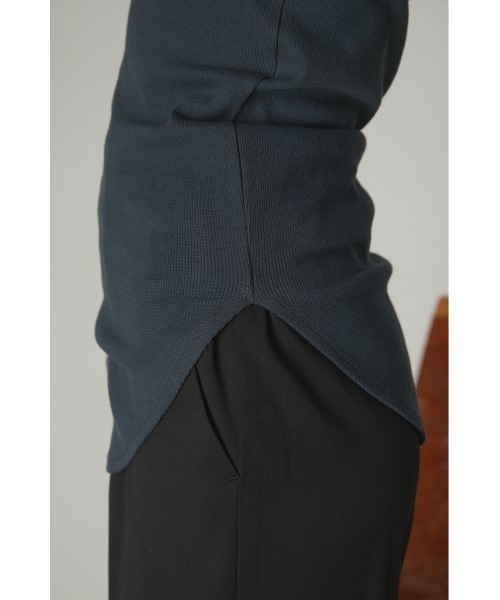 トップス RIM.ARK  Zip sleeve PO Sleeve tuck cut tops スリーブタックカットトップス（Tシャツ