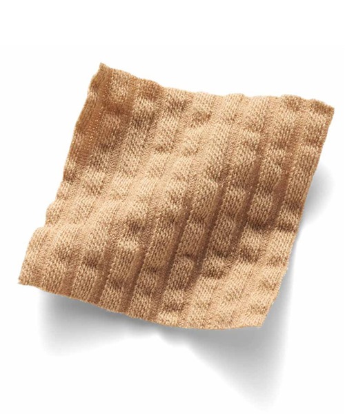 IEDIT（イディット）の「ＩＥＤＩＴ　タックスリーブと後ろファスナーで着映えする　ＵＶカット＆吸汗速乾サッカーカットソーのゆるっとプルオーバー（Tシャツ/カットソー・レディース・ブラック/ベージュ/ネイビー・MEDIUM/LARGE/X-LARGE/XX-LARGE/SMALL）」の11枚目の写真