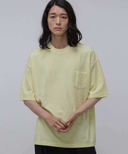 NANO universe(ナノユニバース)の「LB.04/タックボーダーポケットTシャツ(Tシャツ/カットソー・メンズ・ターコイズブルー/スミクロ/イエロー/ブラウン・S/L/M)」の18枚目の写真