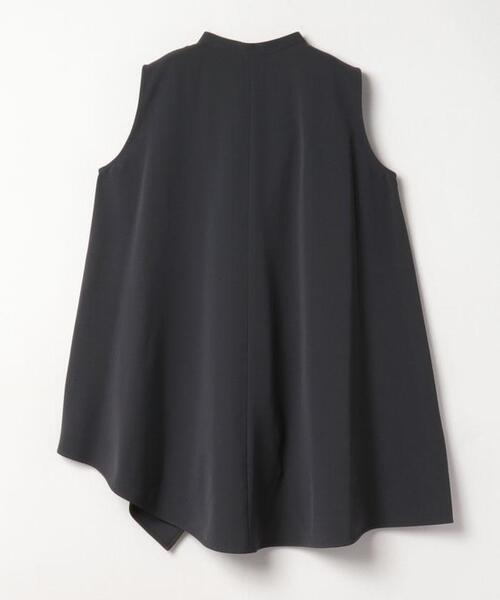 LANVIN en Bleu（ランバンオンブルー）の「アシンメヘムスキッパーブラウス（シャツ/ブラウス・レディース・ベージュ/チャコールグレー・38）」の12枚目の写真