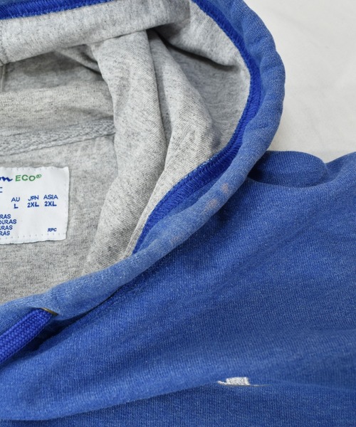Champion(チャンピオン)の「【ヴィンテージ古着】Champion / チャンピオン ロゴ 刺繍 スウェットパーカー(パーカー・メンズ・ブルー・LARGE)」の10枚目の写真
