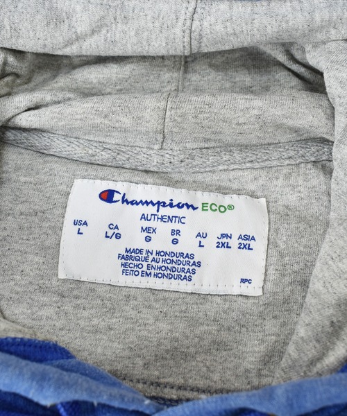 Champion(チャンピオン)の「【ヴィンテージ古着】Champion / チャンピオン ロゴ 刺繍 スウェットパーカー(パーカー・メンズ・ブルー・LARGE)」の11枚目の写真