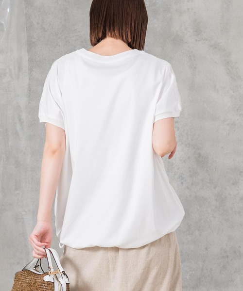 Gready Brilliant - 【新品】 グレディブリリアン 袖シャーリングプルオーバー ボリューム 日本製 白 Gready Brilliant｜袖3Dレースパフ5分袖カットソー | Rakuten