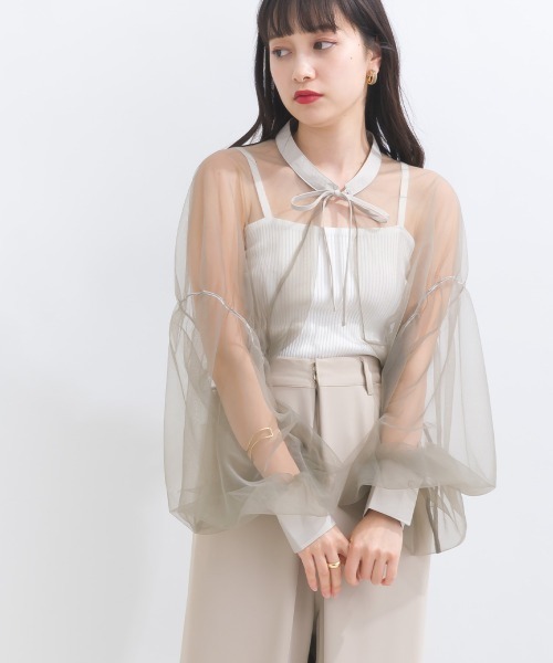 未使用♡バレンシアガ シースルーボレロ シースルーボレロ 結婚式＆ドレスアップ◎（カーディガン/ボレロ
