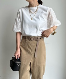 【WEB限定】 ジャガードバルーン袖トップス