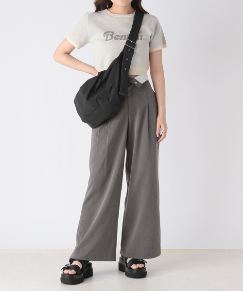 Heather(ヘザー)の「2WAYウエストデザインパンツ 967881(スラックス・レディース・ブラック/グレー・S/M)」の9枚目の写真