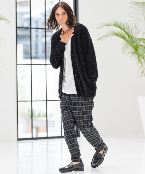 CAMBIO(カンビオ)の「mp11351- Monotone Check Jacquard Balloon Pants バルーンパンツ(その他パンツ・メンズ・ブラック×ホワイト/チェック/ホワイト×ブラック・M/L/S)」の19枚目の写真