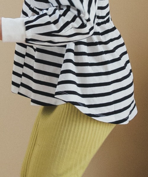 pairmanon（ペアマノン）の「無地 総柄 ボーダー ガールズ長袖 チュニック（シャツ/ブラウス・キッズ・ベージュ系その他2/ブラック系その他3/ブラウン系その他4/ベージュ系その他4/その他1/ブラウン系その他3/ブラウン系その他2/ホワイト系その他2/ブラウン系その他5/ブルー系その他3/パープル系その他4/ブラック系その他2/ホワイト系その他3/ブラック系その他4/ベージュ系その他3・140/110/90/100/120/130/150）」の16枚目の写真