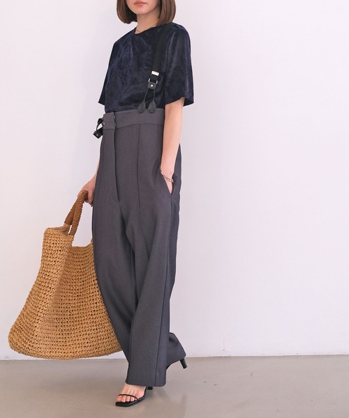 AKTEストラップワイドパンツtodayfulイエナzaraKBF louren ストラップワイドパンツ（その他パンツ）｜AKTE（アクテ）の