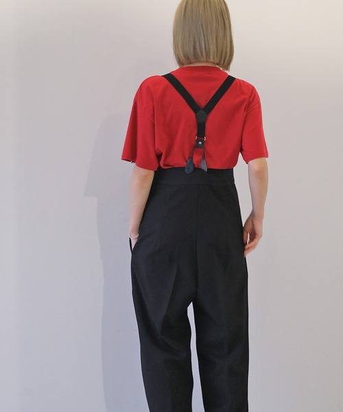 週末値下げ！AKTE アクテ　ストラップワイドパンツ　サスペンダーパンツ ストラップワイドパンツ（その他パンツ）｜AKTE（アクテ）の