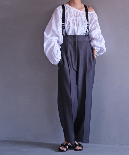 AKTEストラップワイドパンツtodayfulイエナzaraKBF louren ストラップワイドパンツ（その他パンツ）｜AKTE（アクテ）の