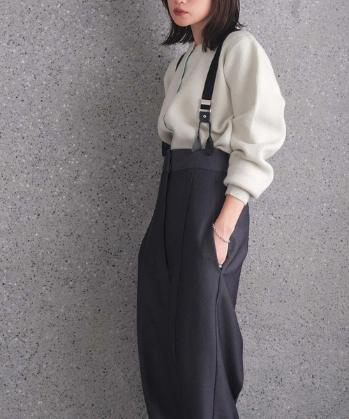 ストラップワイドパンツ（その他パンツ）｜AKTE（アクテ）の