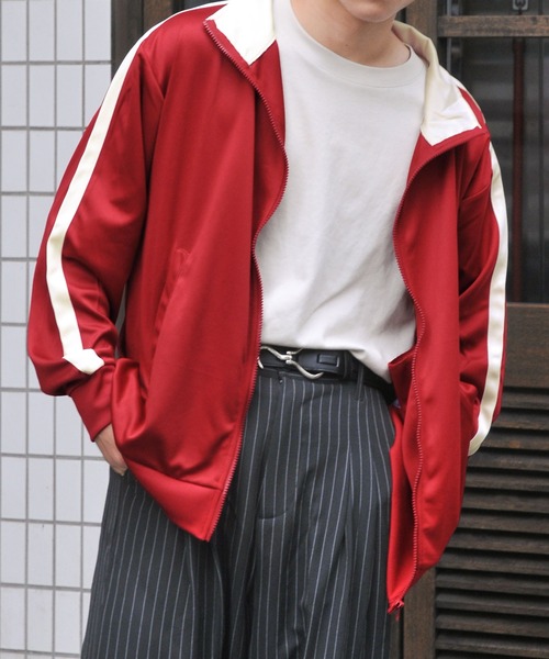 ZIP FIVE（ジップファイブ）の「【ZIP FIVE】サイドラインジャージトラックジャケット（ジャージ・メンズ・オレンジ/ブラック/ワイン/ホワイト×レッド/グリーン/ホワイト×ブルー・LARGE/MEDIUM）」の5枚目の写真