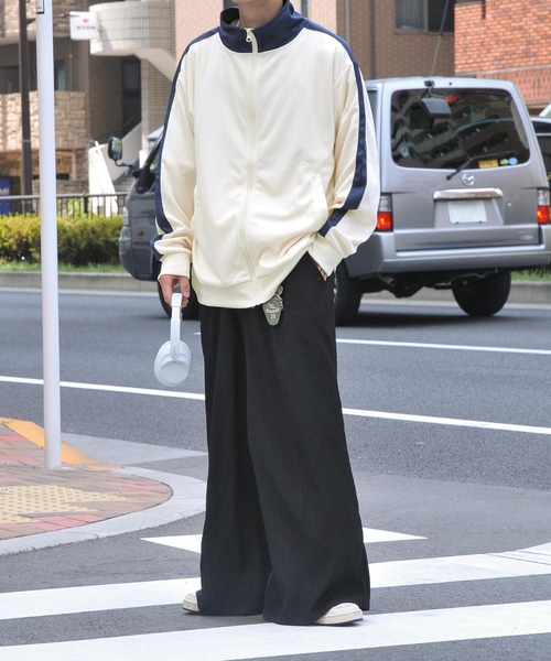 ZIP FIVE（ジップファイブ）の「【ZIP FIVE】サイドラインジャージトラックジャケット（ジャージ・メンズ・オレンジ/ブラック/ワイン/ホワイト×レッド/グリーン/ホワイト×ブルー・LARGE/MEDIUM）」の19枚目の写真