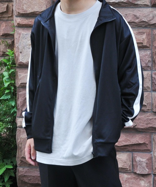 ZIP FIVE（ジップファイブ）の「【ZIP FIVE】サイドラインジャージトラックジャケット（ジャージ・メンズ・オレンジ/ブラック/ワイン/ホワイト×レッド/グリーン/ホワイト×ブルー・LARGE/MEDIUM）」の20枚目の写真