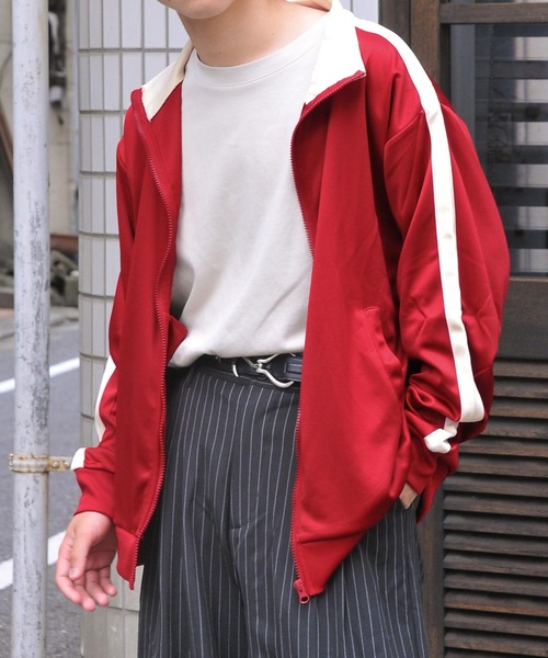 ZIP FIVE（ジップファイブ）の「【ZIP FIVE】サイドラインジャージトラックジャケット（ジャージ・メンズ・オレンジ/ブラック/ワイン/ホワイト×レッド/グリーン/ホワイト×ブルー・LARGE/MEDIUM）」の13枚目の写真