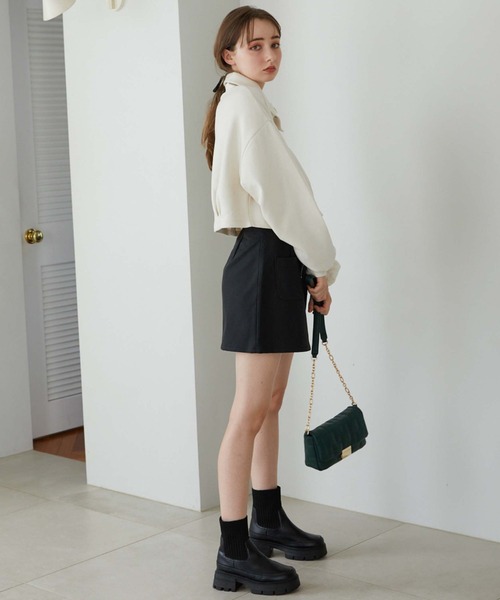 archives（アルシーヴ）の「ブロックキルトチェーンバッグ（ショルダーバッグ・レディース・ブラック/グリーン/キャメル・FREE）」の14枚目の写真