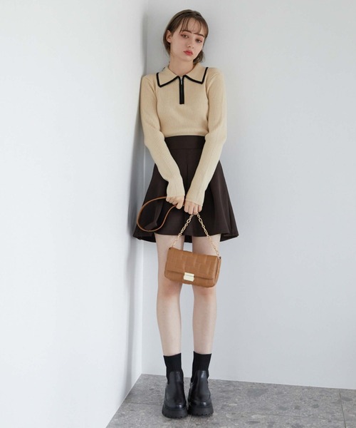 archives（アルシーヴ）の「ブロックキルトチェーンバッグ（ショルダーバッグ・レディース・ブラック/グリーン/キャメル・FREE）」の19枚目の写真