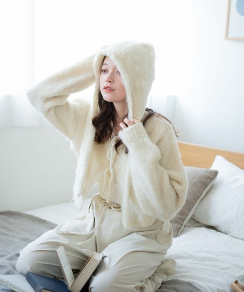 WEGO（ウィゴー）の「WEGO/ブークレバラクラバ（ハット・レディース・ブラウン/グリーン/オレンジ/アイボリー/ライトグレー・FREE）」の6枚目の写真