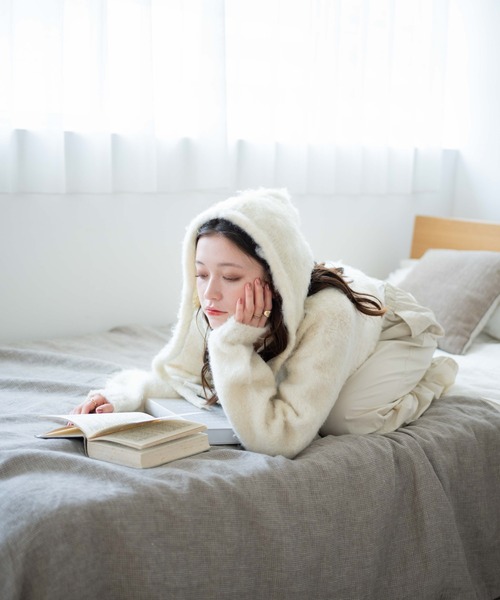 WEGO（ウィゴー）の「WEGO/ブークレバラクラバ（ハット・レディース・ブラウン/グリーン/オレンジ/アイボリー/ライトグレー・FREE）」の8枚目の写真