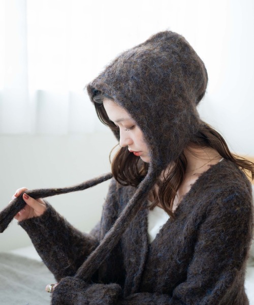 WEGO（ウィゴー）の「WEGO/ブークレバラクラバ（ハット・レディース・ブラウン/グリーン/オレンジ/アイボリー/ライトグレー・FREE）」の10枚目の写真