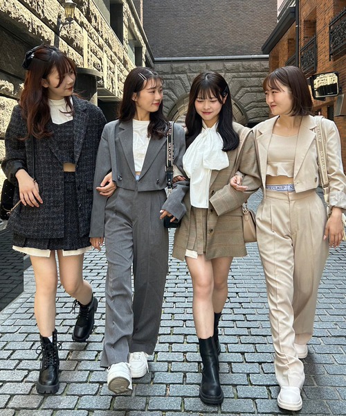 one after another NICE CLAUP(ワンアフターアナザーナイスクラップ)の「ロゴゴムスラックスパンツ/セットアップアイテムあり(スラックス・レディース・アイボリー/ブラック/グレー・SMALL/MEDIUM)」の20枚目の写真