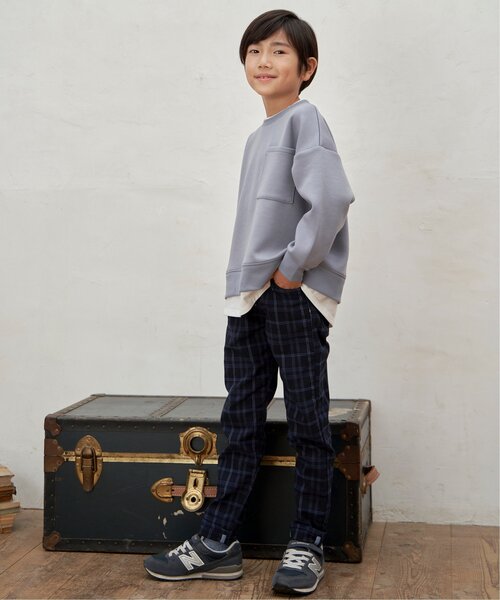 ikka(イッカ)の「ダンボールポケ付きレイヤープルオーバー(120~160cm)(Tシャツ/カットソー・キッズ・ブルー/モカ/ベージュ・120/150/140/130/160)」の18枚目の写真