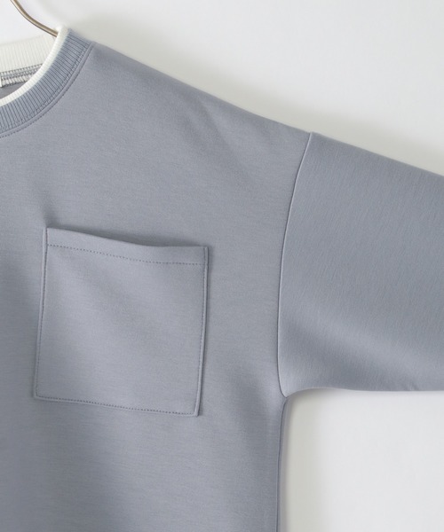 ikka(イッカ)の「ダンボールポケ付きレイヤープルオーバー(120~160cm)(Tシャツ/カットソー・キッズ・ブルー/モカ/ベージュ・120/150/140/130/160)」の11枚目の写真