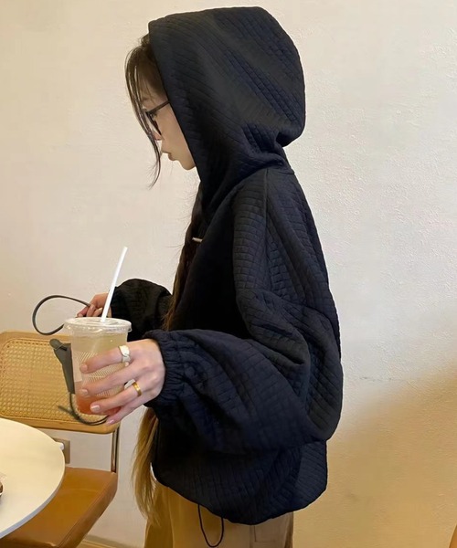 Ada.(エイダ)の「キルティングビッグパーカー(パーカー・レディース・ブラウン/ブラック・FREE)」の5枚目の写真