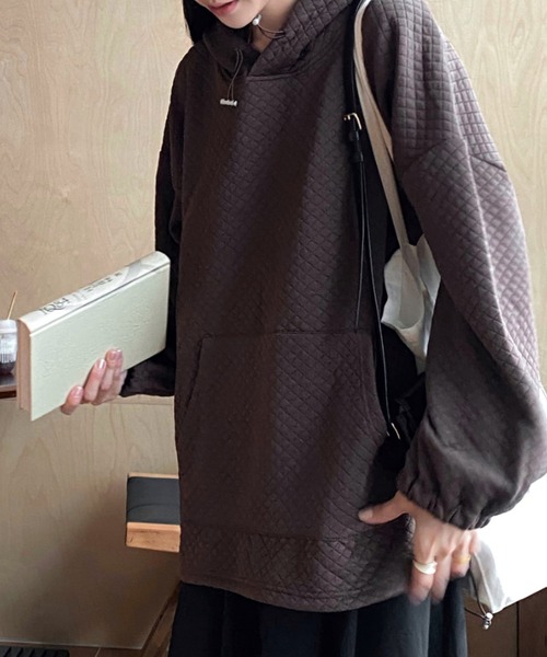 Ada.(エイダ)の「キルティングビッグパーカー(パーカー・レディース・ブラウン/ブラック・FREE)」の11枚目の写真