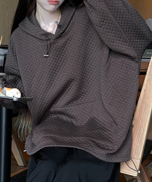 Ada.(エイダ)の「キルティングビッグパーカー(パーカー・レディース・ブラウン/ブラック・FREE)」の10枚目の写真