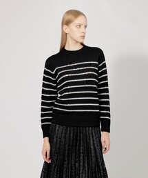 【La maglia】ローゲージボーダーニット