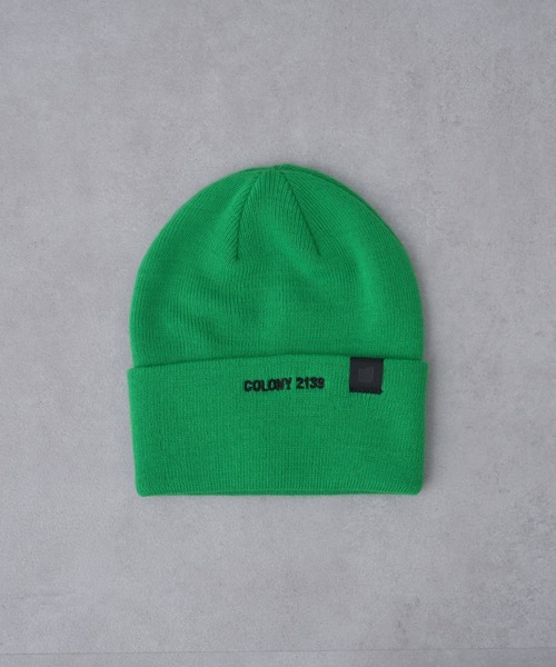 COLONY 2139（コロニートゥーワンスリーナイン）の「刺繍ロゴニットキャップ（ニットキャップ/ビーニー・メンズ・グレー/ブラック/オレンジ/グリーン/アイボリー/レッド・FREE）」の4枚目の写真