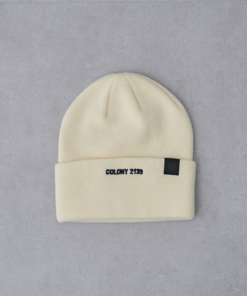 COLONY 2139（コロニートゥーワンスリーナイン）の「刺繍ロゴニットキャップ（ニットキャップ/ビーニー・メンズ・グレー/ブラック/オレンジ/グリーン/アイボリー/レッド・FREE）」の2枚目の写真