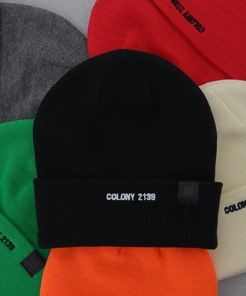 COLONY 2139（コロニートゥーワンスリーナイン）の「刺繍ロゴニットキャップ（ニットキャップ/ビーニー・メンズ・グレー/ブラック/オレンジ/グリーン/アイボリー/レッド・FREE）」の9枚目の写真