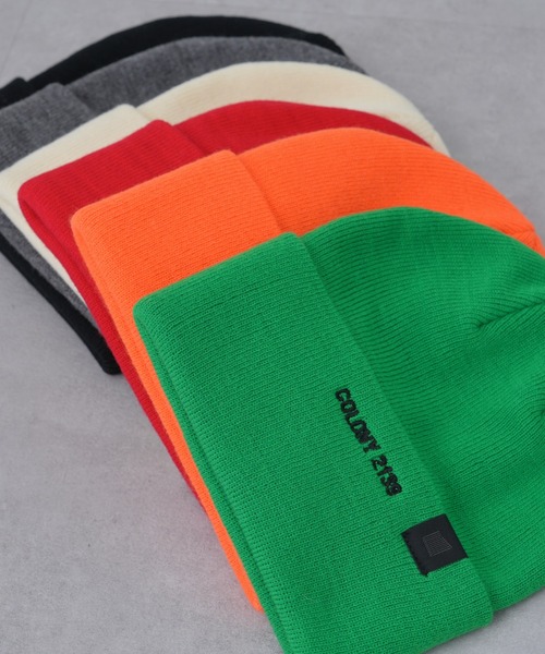 COLONY 2139（コロニートゥーワンスリーナイン）の「刺繍ロゴニットキャップ（ニットキャップ/ビーニー・メンズ・グレー/ブラック/オレンジ/グリーン/アイボリー/レッド・FREE）」の7枚目の写真