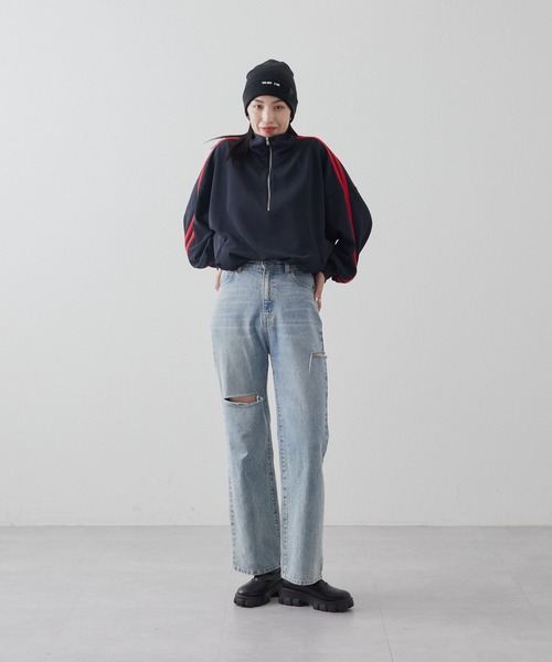 COLONY 2139（コロニートゥーワンスリーナイン）の「刺繍ロゴニットキャップ（ニットキャップ/ビーニー・メンズ・グレー/ブラック/オレンジ/グリーン/アイボリー/レッド・FREE）」の21枚目の写真