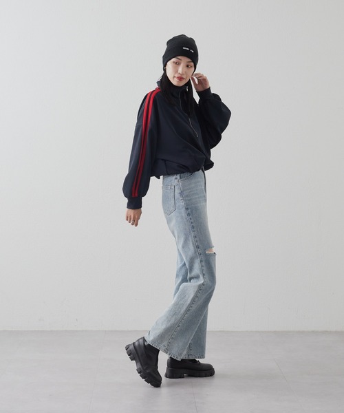 COLONY 2139（コロニートゥーワンスリーナイン）の「刺繍ロゴニットキャップ（ニットキャップ/ビーニー・メンズ・グレー/ブラック/オレンジ/グリーン/アイボリー/レッド・FREE）」の18枚目の写真