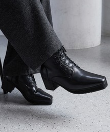 CLEL（クレイル）の「【CLEL】High Sole Design Heel Boots/ハイソール デザイン ヒールブーツ（ブーツ）」